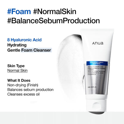 8 Hyaluronic Acid Moisturizing Gentle Gel Cleanser