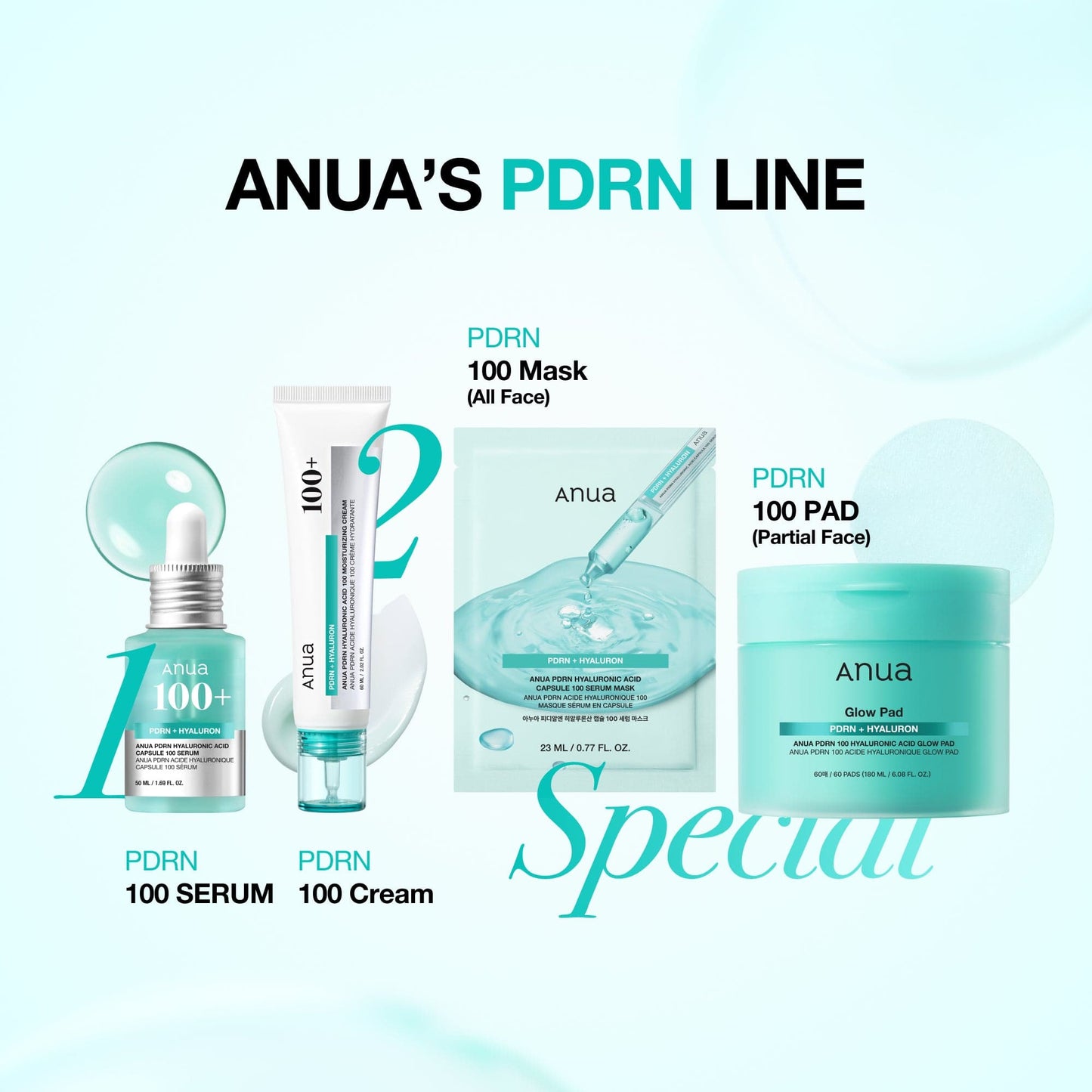 BOGO PDRN Hyaluronic Acid Capsule 100 Serum Mask 10+10